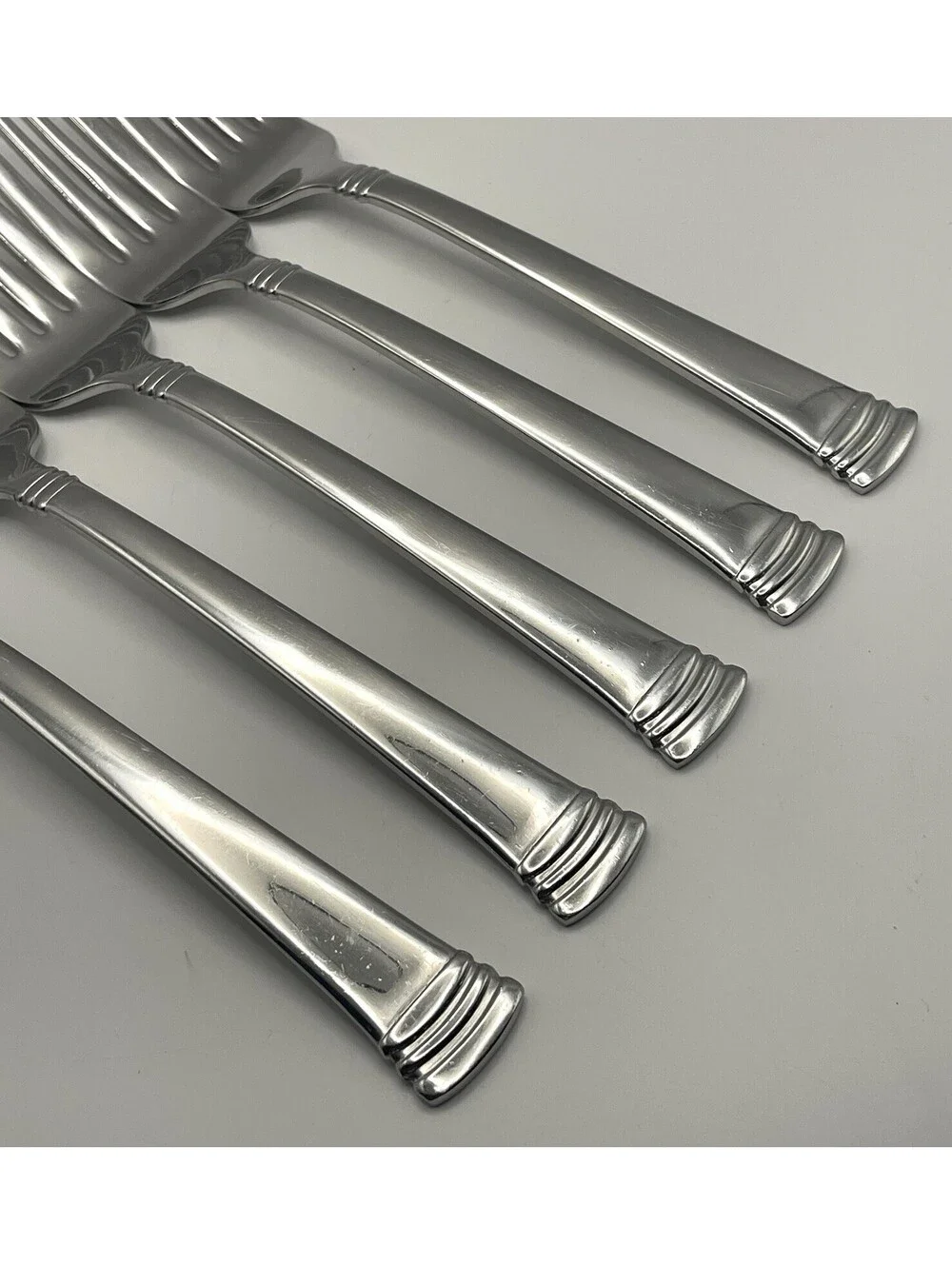 (5) Reed And Barton HOLBROOK Stainless 18/10 Korea Salad Fork Lot ~ 7.25”